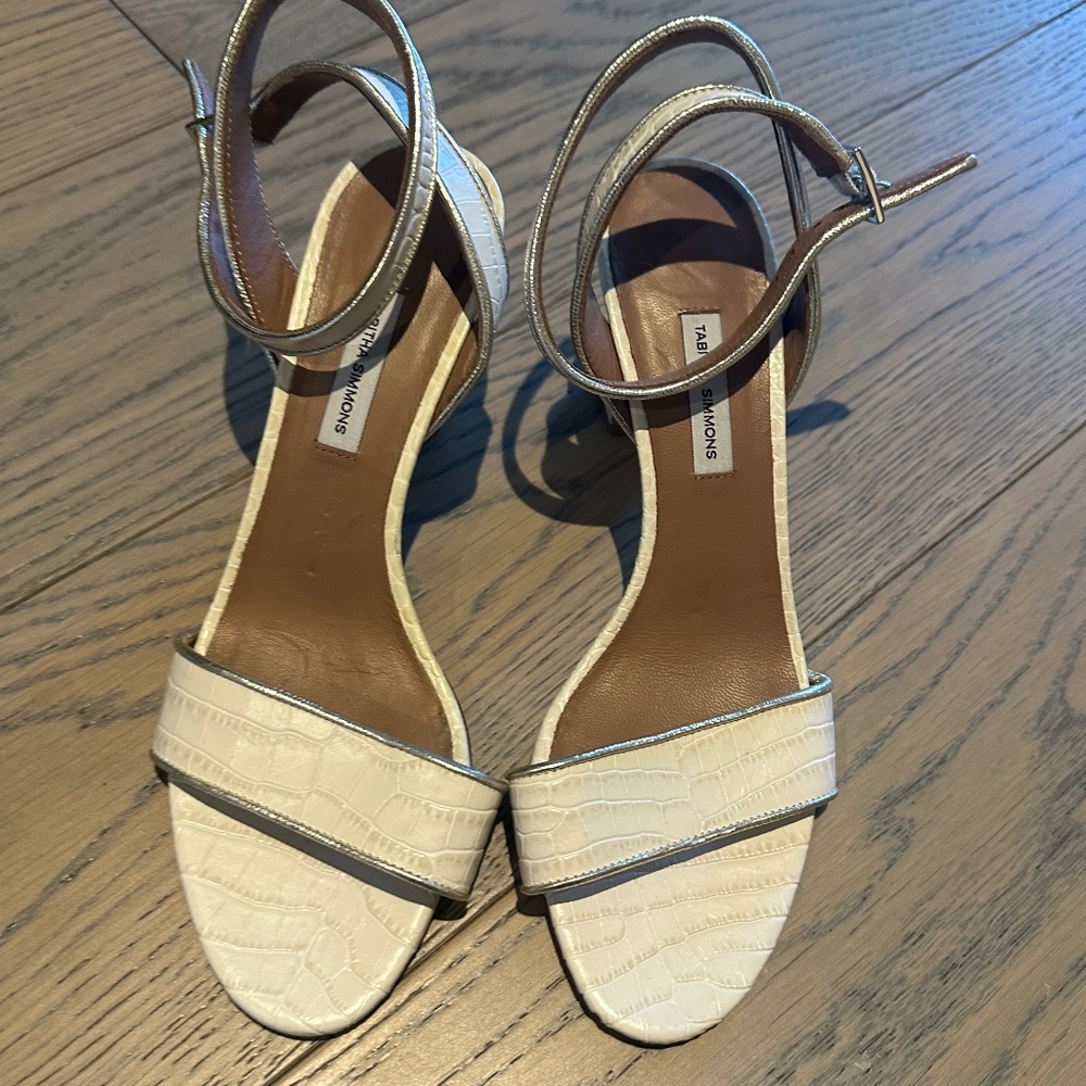 Tabitha Simmons White Heeled Sandals